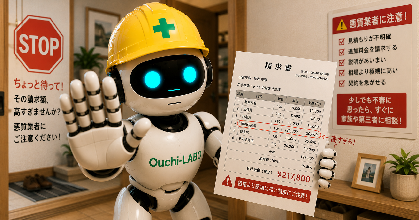 水道修理の高額請求を防ぐ5つのチェックポイント