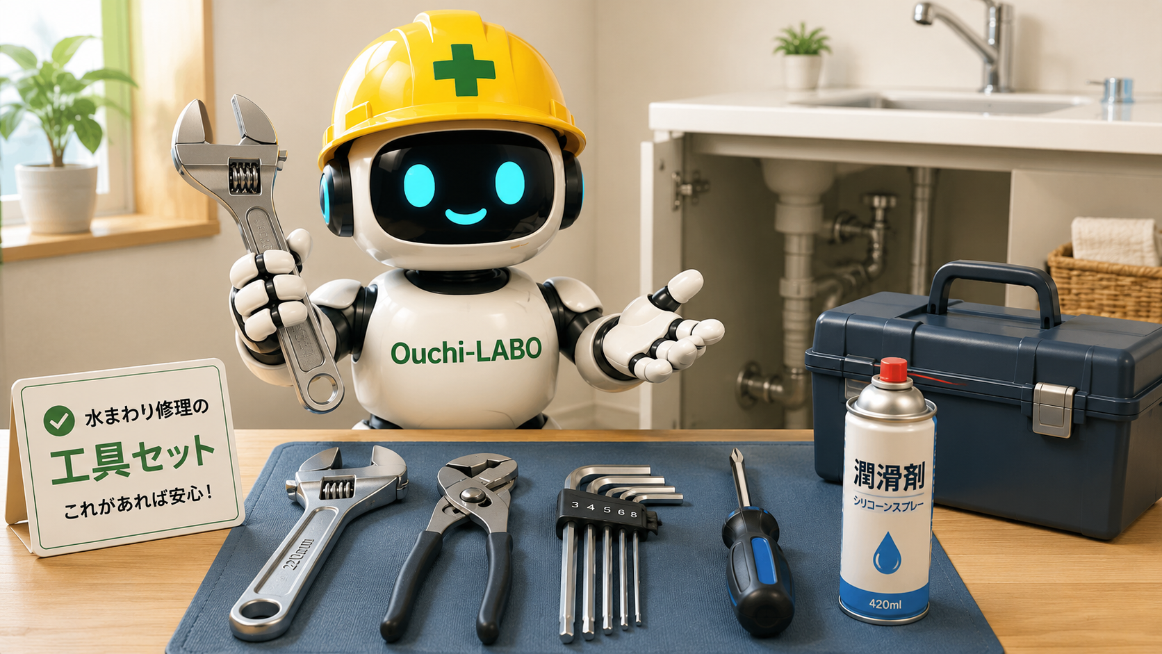 シングルレバー水栓のカートリッジ交換時に必要な工具｜実際に現場で使用している工具を紹介